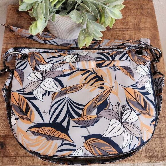 Lug Swivel Convertible Crossbody Bag Lily Grey Print - Picture 6 of 15